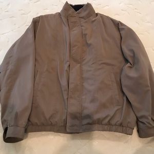 Mens Outdoor Unlimited by London Fog tan bomber jacket